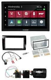 Blaupunkt DAB Bluetooth USB Lenkrad 2DIN Autoradio für Fiat Bravo 2007-2014