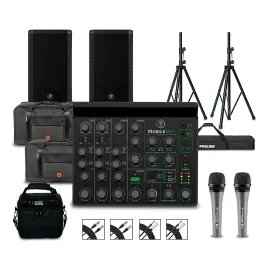 Mackie MobileMix 8-Channel USB-Powerable Mixer w/Pair of Thrash212 GO Speakers