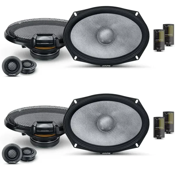 Alpine R2-S69C 200W RMS 6x9" Component Car Speakers (2 Pairs)
