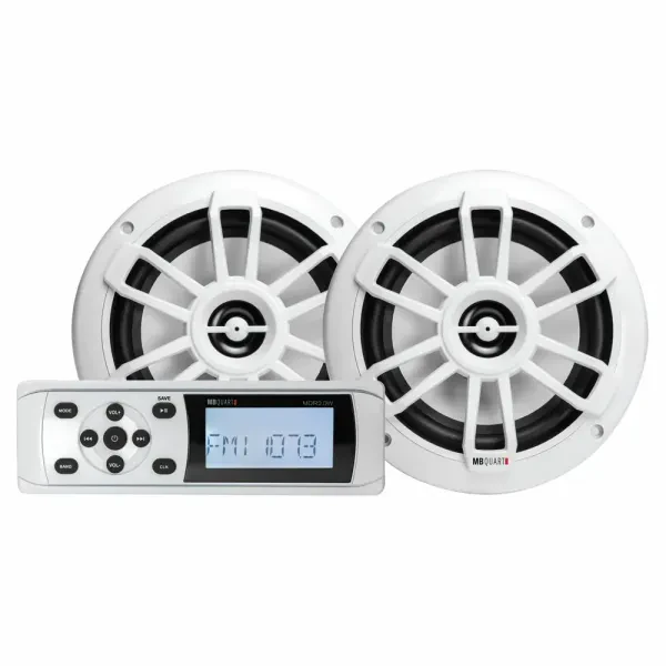 MB Quart MDR2.0S2W Multimedia Receiver + 6.5" Speakers White Finish
