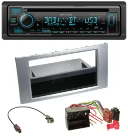 Kenwood Bluetooth DAB CD MP3 USB Autoradio für Ford Fiesta Focus 2004-2008 silbe