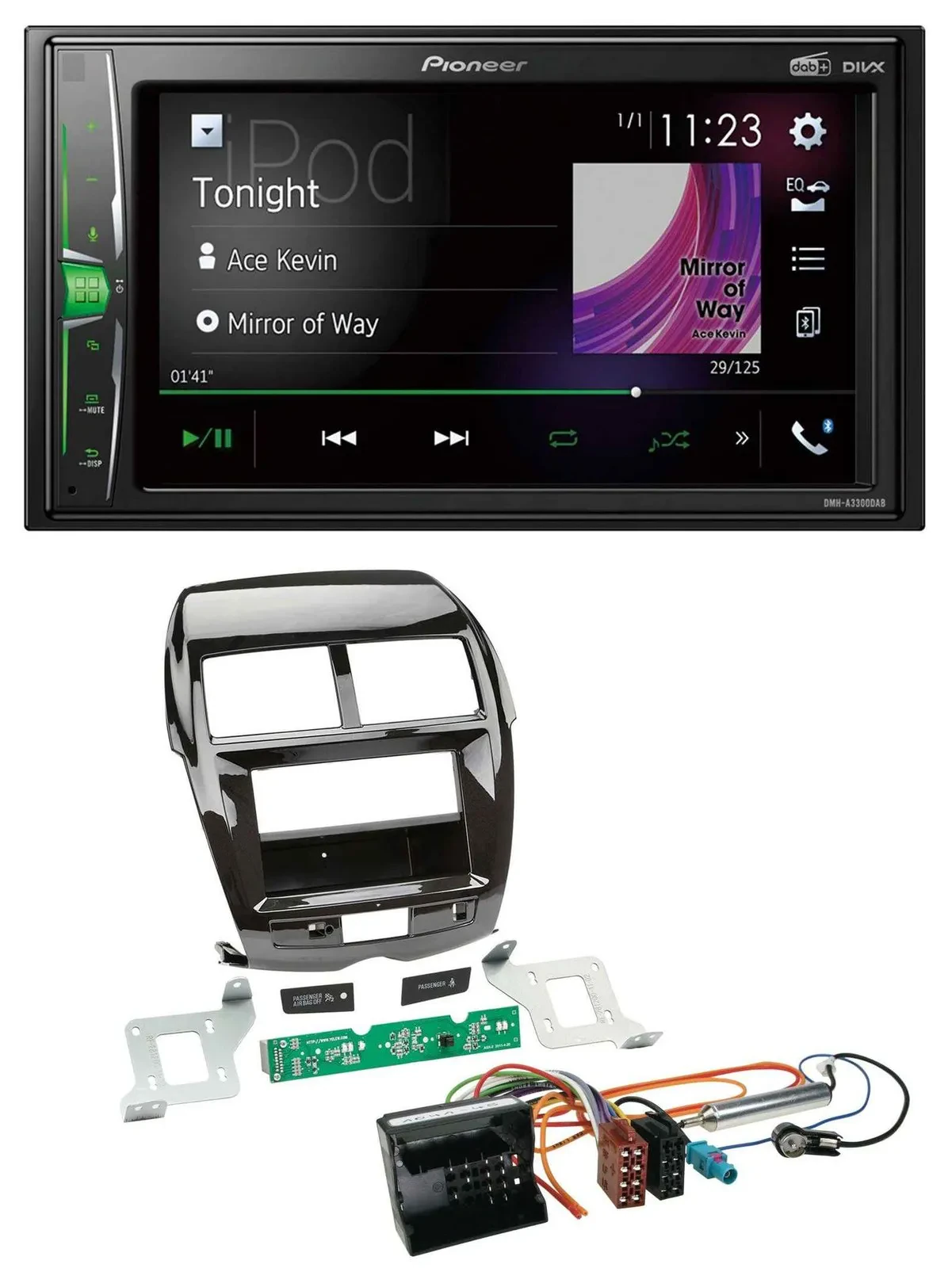 Pioneer 2DIN MP3 DAB USB Bluetooth Autoradio für Citroen C4 Mitsubishi ASX Peuge