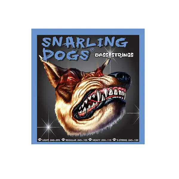 D'Andrea SDN45 - Струны для бас-гитары, Серия: Snarling Dogs, Калибр: 45 - 65 - 80 - 105, Обмотка: никель, Натяжение: среднее.