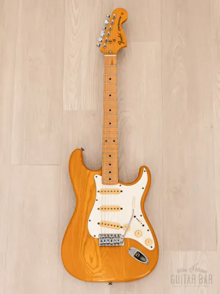 Электрогитара Fender Stratocaster 1972 Vintage Reissue ST72-55 SSS Natural w/gigbag Japan 1986