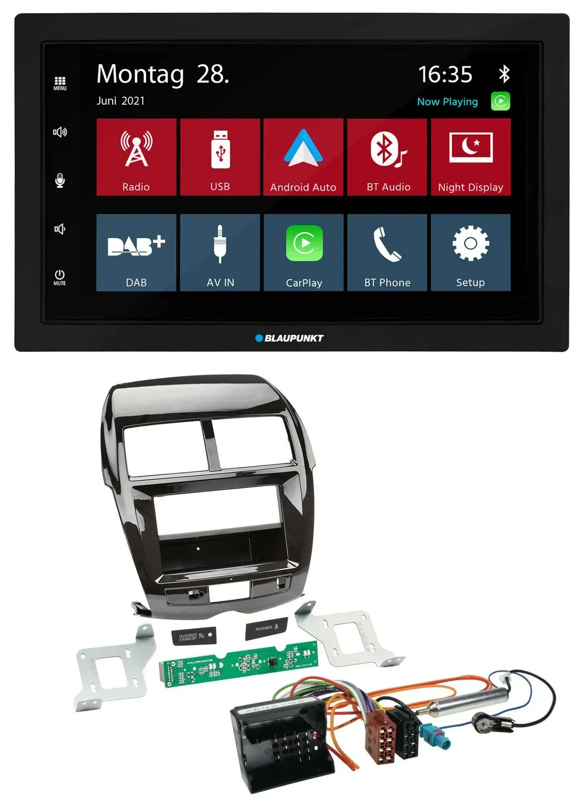 Blaupunkt MP3 Bluetooth DAB 2DIN USB Autoradio für Citroen C4 Mitsubishi ASX Peu