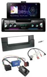 Автомагнитола для BMW 5 Series E39 1996-2004 Pioneer Bluetooth, DAB, USB, поддержка кнопок на руле, для активной акустики