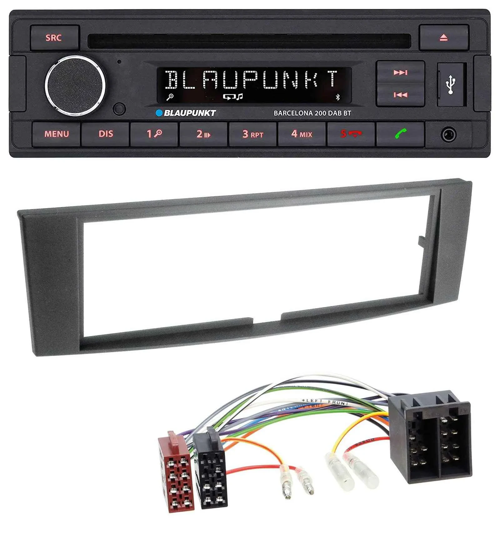 Blaupunkt USB DAB CD Bluetooth MP3 Autoradio für Renault Laguna II (2005-2008)