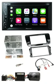 Pioneer Lenkrad USB DVD Bluetooth DAB 2DIN Autoradio für Seat Ibiza ab 08 Klavie