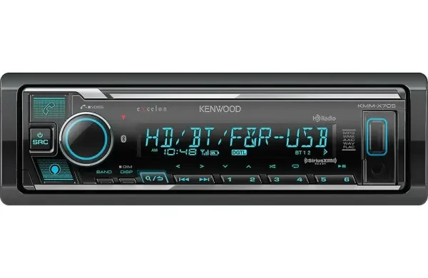 Kenwood KMM-X705 Single-DIN Digital Multimedia Receiver with Bluetooth