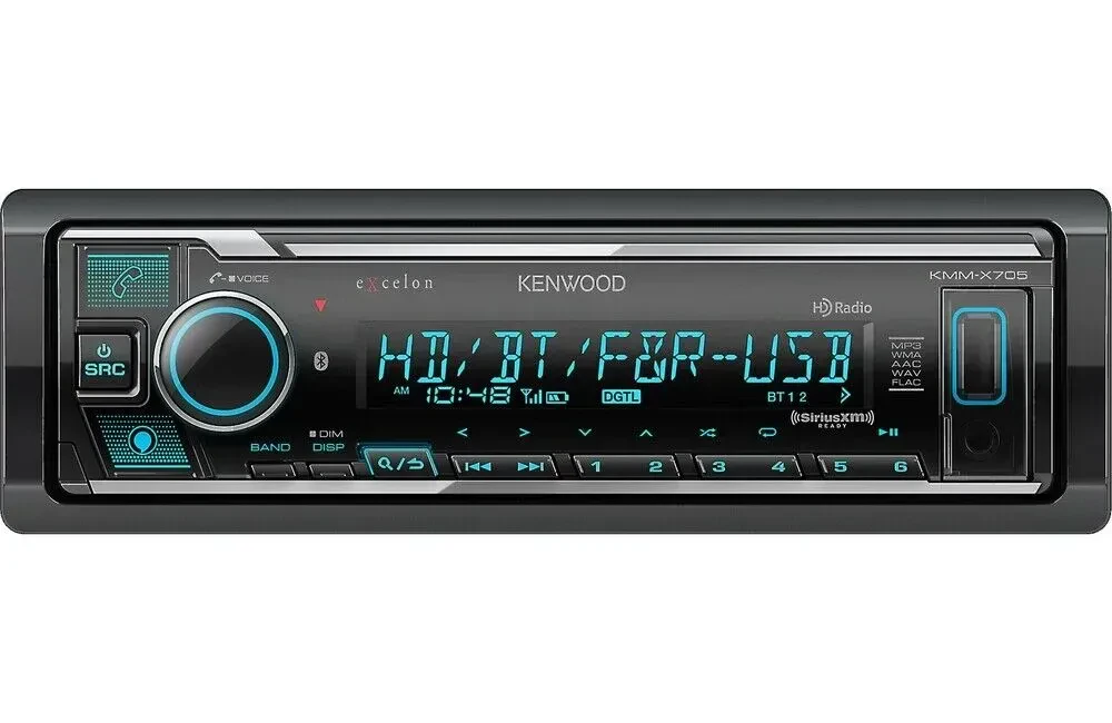 Автомагнитола Kenwood KMM-X705 1-DIN, Bluetooth