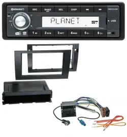 Автомагнитола для Audi A4 (2001–2008) Continental MP3 AUX USB DAB 1 DIN Symphony Quad