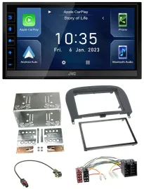 JVC DAB Bluetooth MP3 USB 2DIN Autoradio für Mercedes SL-Klasse 2001-2011 R230