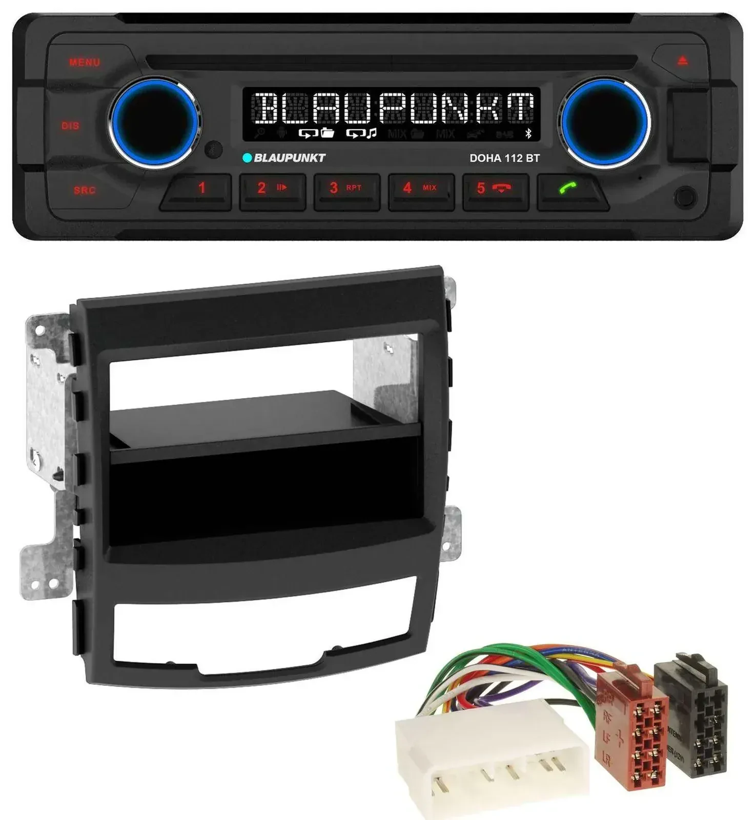 Blaupunkt AUX MP3 CD Bluetooth USB Autoradio für SsangYong Korando CK 2010-2013