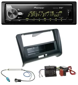 Автомагнитола Pioneer Bluetooth USB DAB MP3 для Audi TT 06-14, Aktivsystem, Quadlock