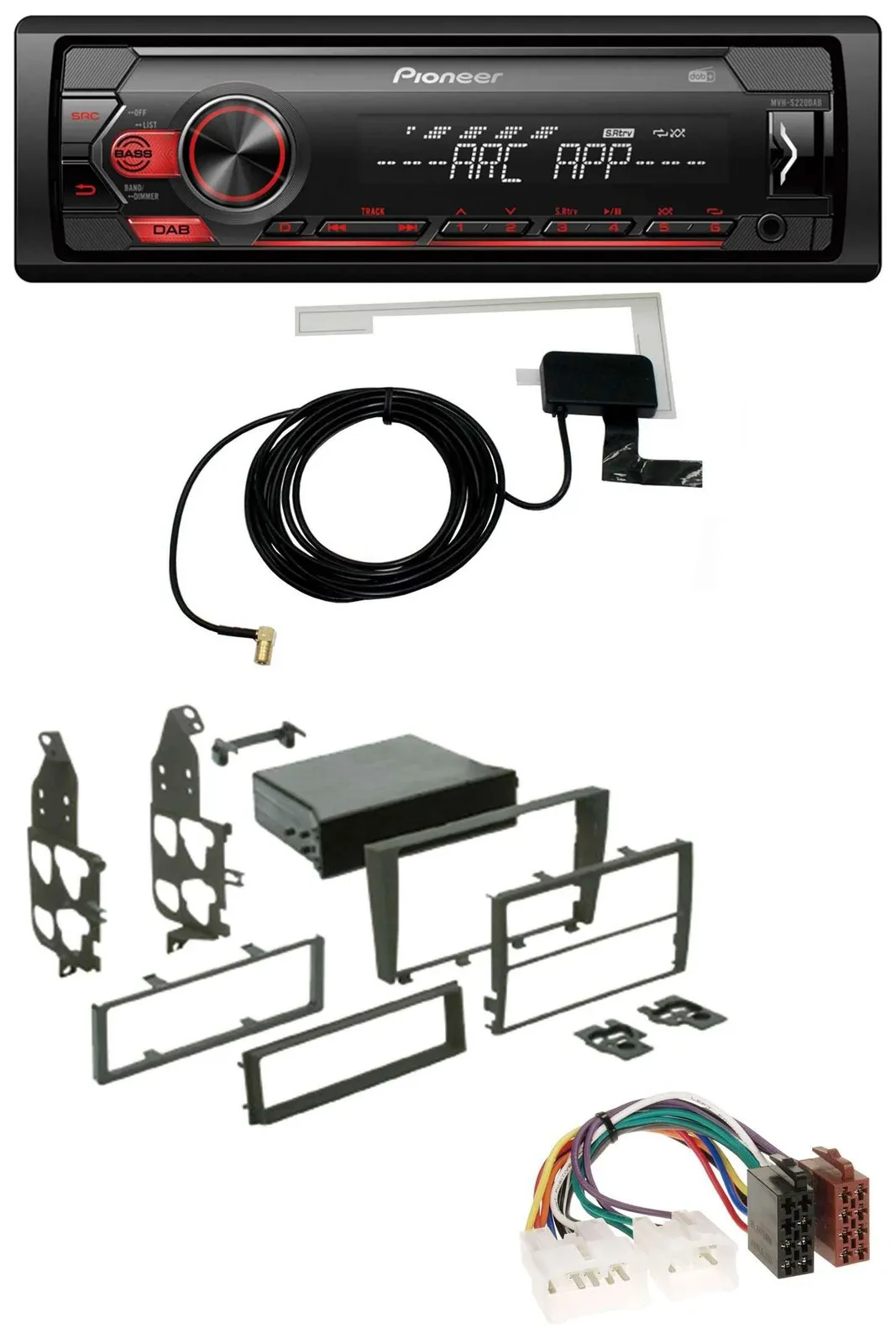 Автомагнитола для Lexus IS 300 (XE1, 2001–2005) Pioneer 1DIN USB DAB MP3 AUX