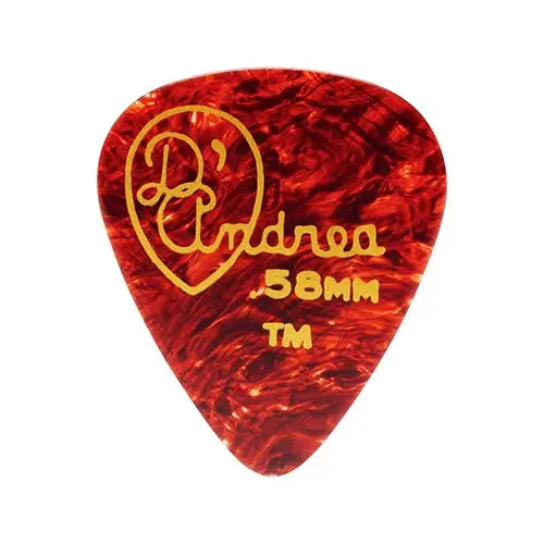 Медиаторы D'Andrea Shell Celluloid TPG351.058TM, 12 штук, 0.58 мм