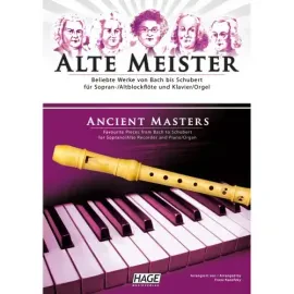 Hage - Alte Meister für Sopran-/Altblockflöte und Klavier/Orgel | Neu