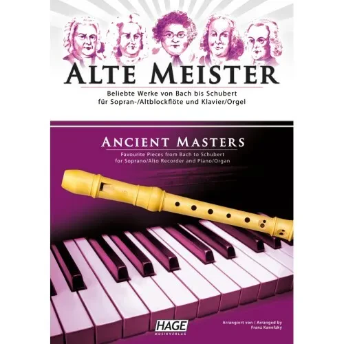 Hage - Alte Meister für Sopran-/Altblockflöte und Klavier/Orgel | Neu