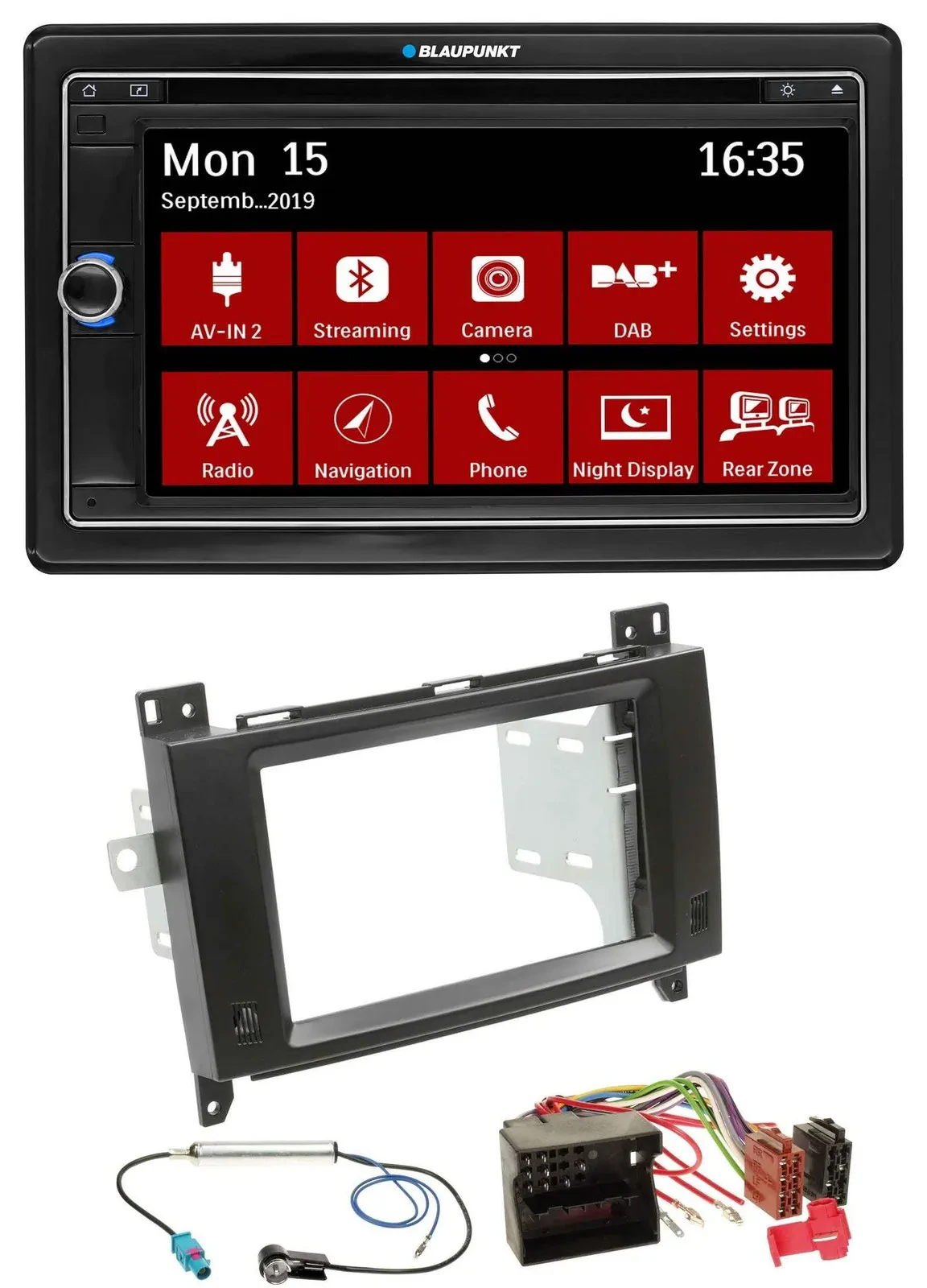 Blaupunkt Bluetooth DAB 2DIN USB DVD MP3 Autoradio für Mercedes Viano Vito 06-14