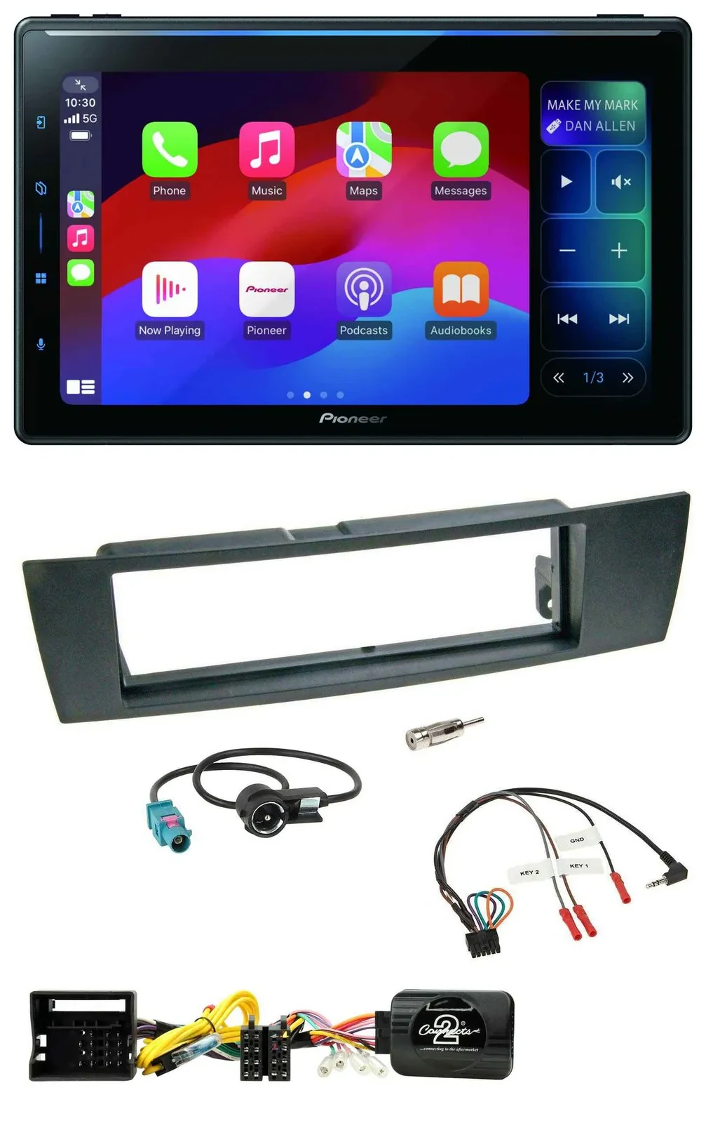 Pioneer Bluetooth DAB Lenkrad USB Autoradio für BMW 1er E87 3er E90-3 X1 E84