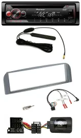 Автомагнитола Pioneer CD/USB/DAB/MP3 для Alfa 147/GT, с поддержкой кнопок на руле, цвет антрацит