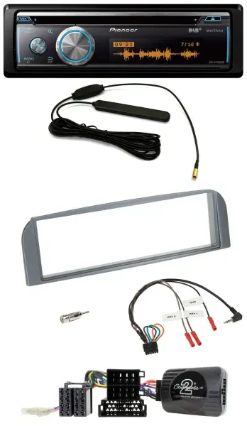 Pioneer CD USB Bluetooth DAB Lenkrad Autoradio für Alfa 147 GT 2007-2010 anthraz