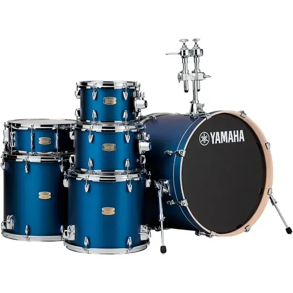 Yamaha Stage Custom Birch 6-Piece Shell Pack with 22 in. Bass Drum Silky Blue