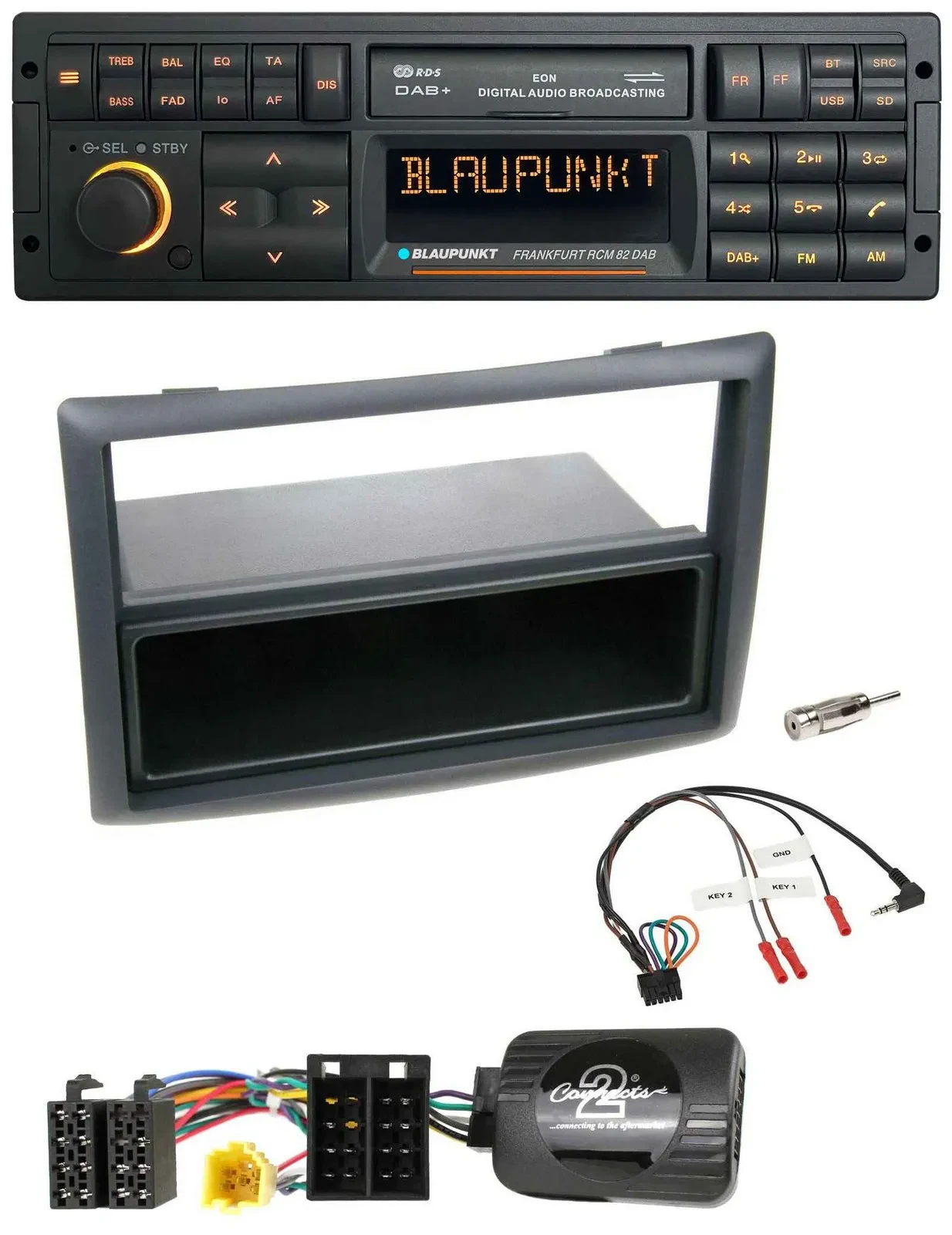 Blaupunkt USB DAB SD Lenkrad Bluetooth Autoradio für Renault Megane 2007-2008 sc