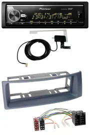 Pioneer Bluetooth DAB USB MP3 Autoradio für Renault Scenic Megane bis 03 grau