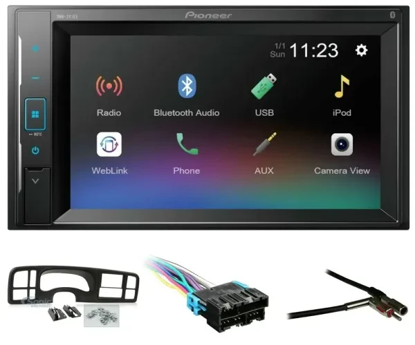 1999-2006 Chevrolet Silverado Pioneer Double DIN Bluetooth Stereo Upgrade |241ex
