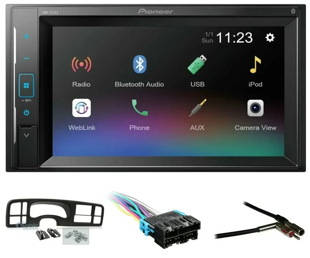 Автомагнитола для Chevrolet Silverado 1999–2006 Pioneer 2-DIN, Bluetooth