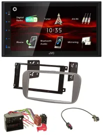 JVC USB Bluetooth MP3 DAB 2DIN Autoradio für Ford Mondeo 07-14 S-Max silber