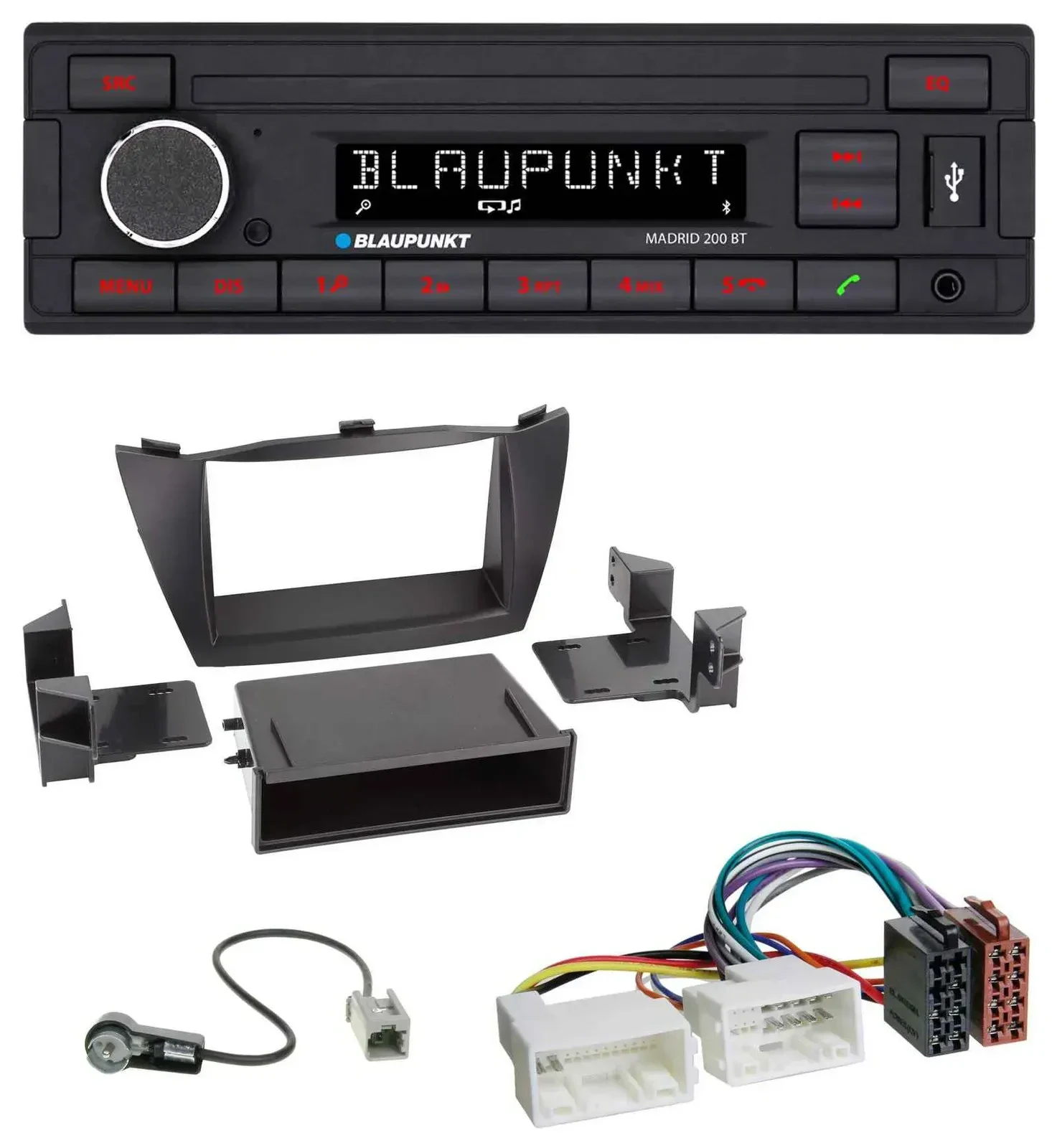 Blaupunkt USB AUX Bluetooth MP3 Autoradio für Hyundai Tucson (2010-2015)