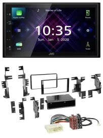 Автомагнитола JVC 2 DIN, DAB, MP3, Bluetooth, USB для Nissan Versa (с 2007), Xterra (с 2013)