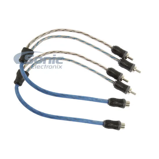 NVX XIV2M V-Series: 2-pack of 1 Female, 2 Male Y-Adapter RCA Audio Interconnect