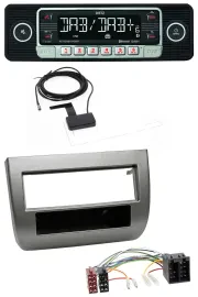 Dietz DAB Bluetooth USB MP3 Autoradio für Lancia Y 843 03-11 dunkelsilbermetalli