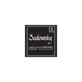 SADOWSKY Black Label Bass String Set, Stainless Steel, Taperwound - 5-String, 04