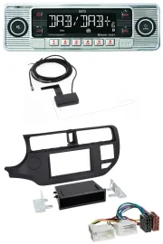 Dietz Bluetooth USB MP3 DAB Autoradio für Kia Rio (UB 2011-2014) schwarz
