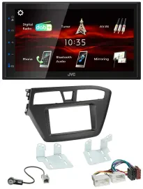 JVC USB Bluetooth MP3 DAB 2DIN Autoradio für Hyundai i20 (2014-2020)