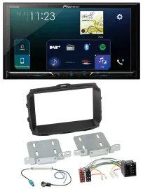 Pioneer MP3 Bluetooth USB 2DIN DAB Autoradio für Alfa Giulietta 2013-2021 ISO sc