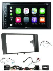 Pioneer Lenkrad USB DVD Bluetooth DAB 2DIN Autoradio für Audi A3 8P 2003-2012 Ak