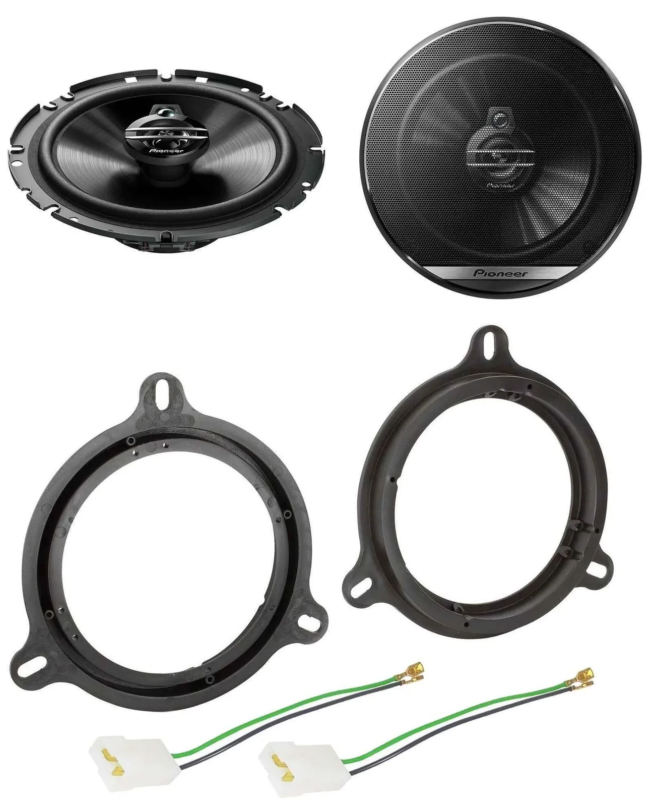 Pioneer 3-Wege 300Watt 16,5cm Lautsprecher für Nissan Note Qashqai Fronttür Auto