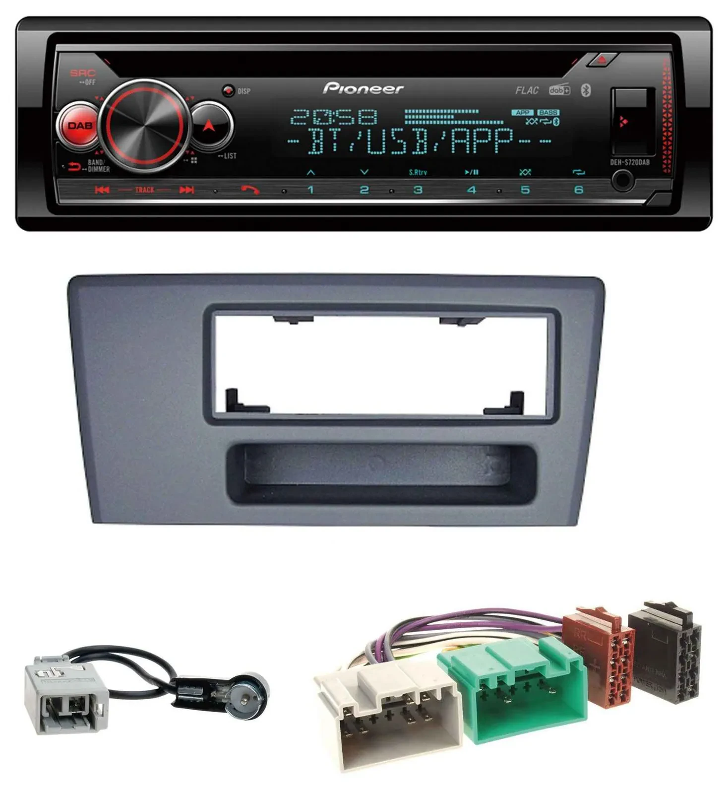 Pioneer MP3 DAB CD Bluetooth USB Autoradio für Volvo S60 S70 C70 V70 00-03 dunke
