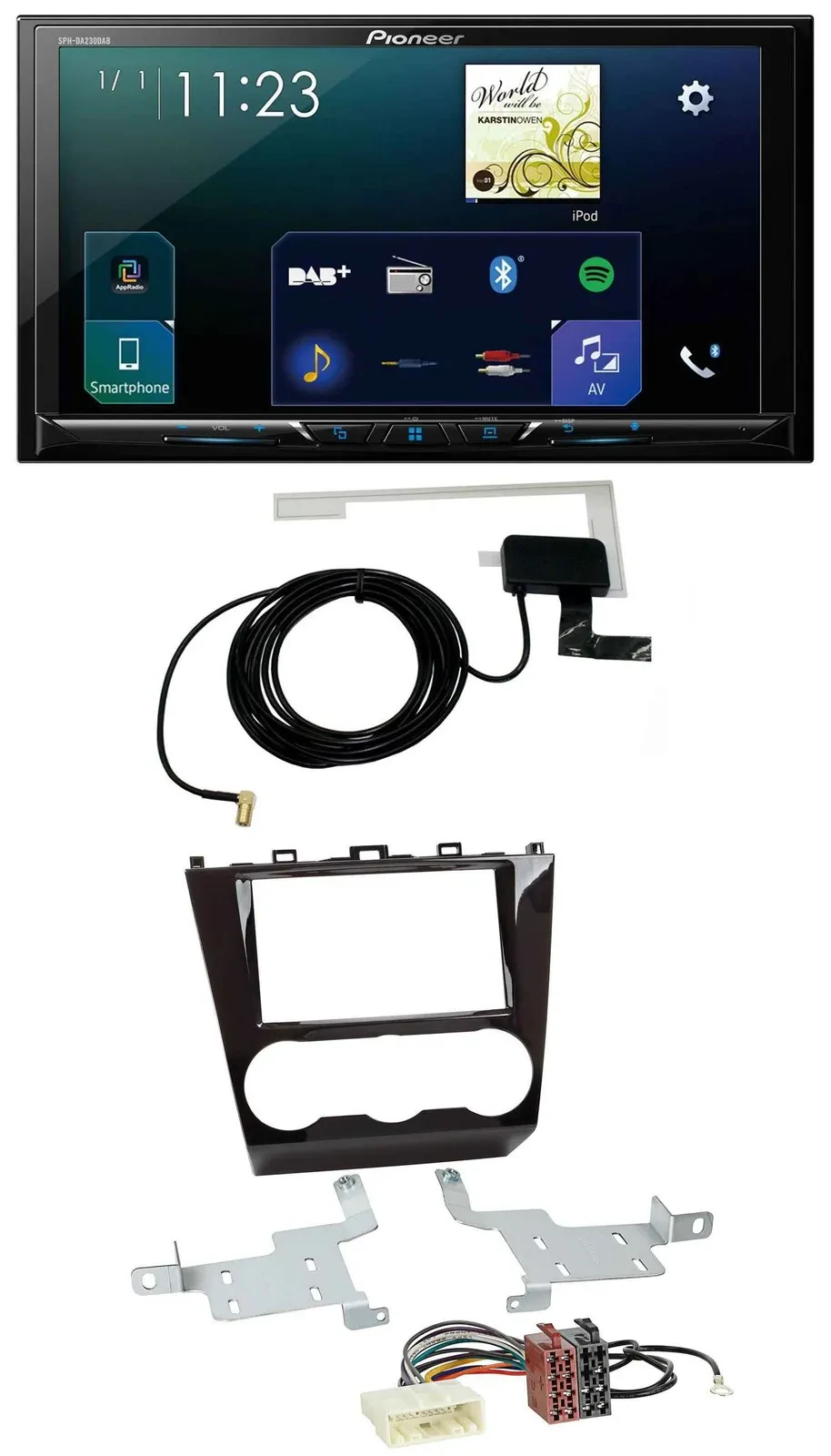 Pioneer 2DIN DAB USB MP3 Bluetooth Autoradio für Subaru Forester ab 2015