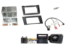 Einbauset Lenkradadapter Doppel DIN Autoradio für Mercedes E-Klasse S211 2008-20