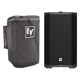 Electro-Voice EVERSE 12 Black Battery Powered DJ PA Speaker in Black w Rain C...