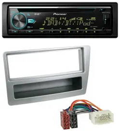 Pioneer DAB MP3 CD USB Bluetooth Autoradio für Honda Civic 04-06 silber autom. K