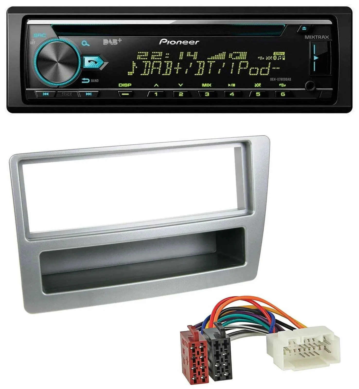 Pioneer DAB MP3 CD USB Bluetooth Autoradio für Honda Civic 04-06 silber autom. K
