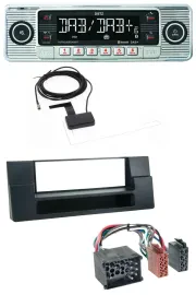 Dietz Bluetooth USB MP3 DAB Autoradio für BMW X5 E53 5er E39 Rundpin Ablagefach