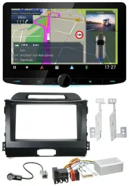 Автомагнитола Kenwood 2DIN, Bluetooth, DAB, TMC, USB, навигация для Kia Sportage 3 (2010–2015)